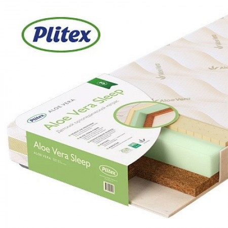 Saltea pentru copii Plitex Aloe Vera Sleep 120х60х12cm (АV-12/1) A-18